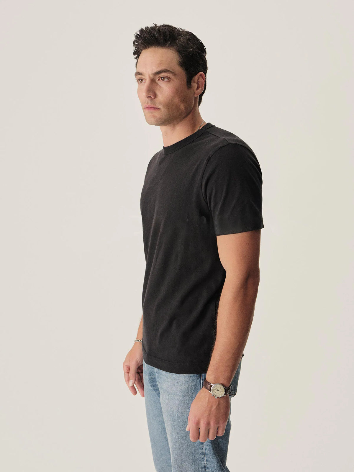 Black Slub Classic Tee