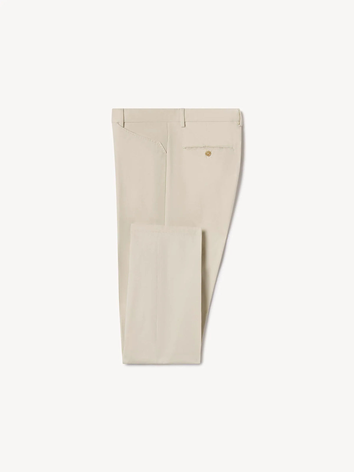 Pearl Snap White Cotton Twill El Camino Pant