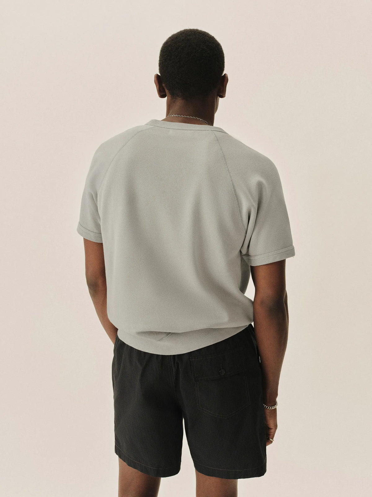 Blue Fescue Venice Wash Featherweight Terry S/S Raglan Crewneck