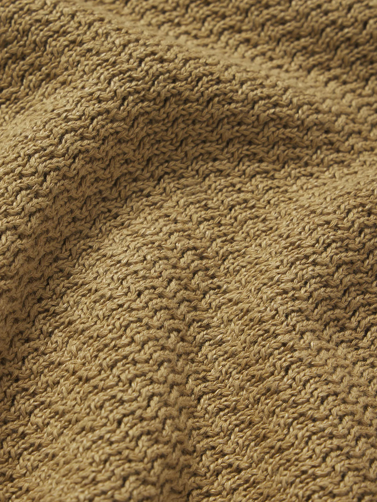 Golden Khaki Rope-Knit Yuma Hemp Crew