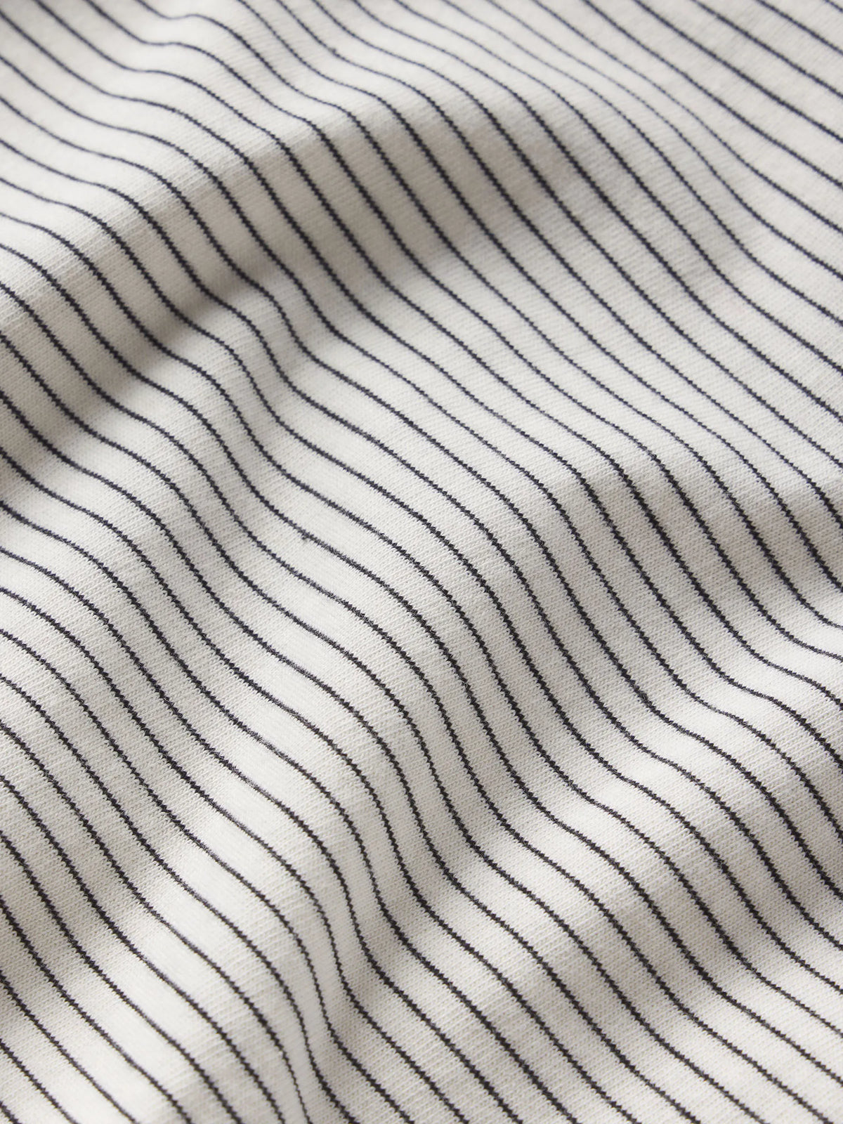Natural/Black Seaport Stripe Slim Crew