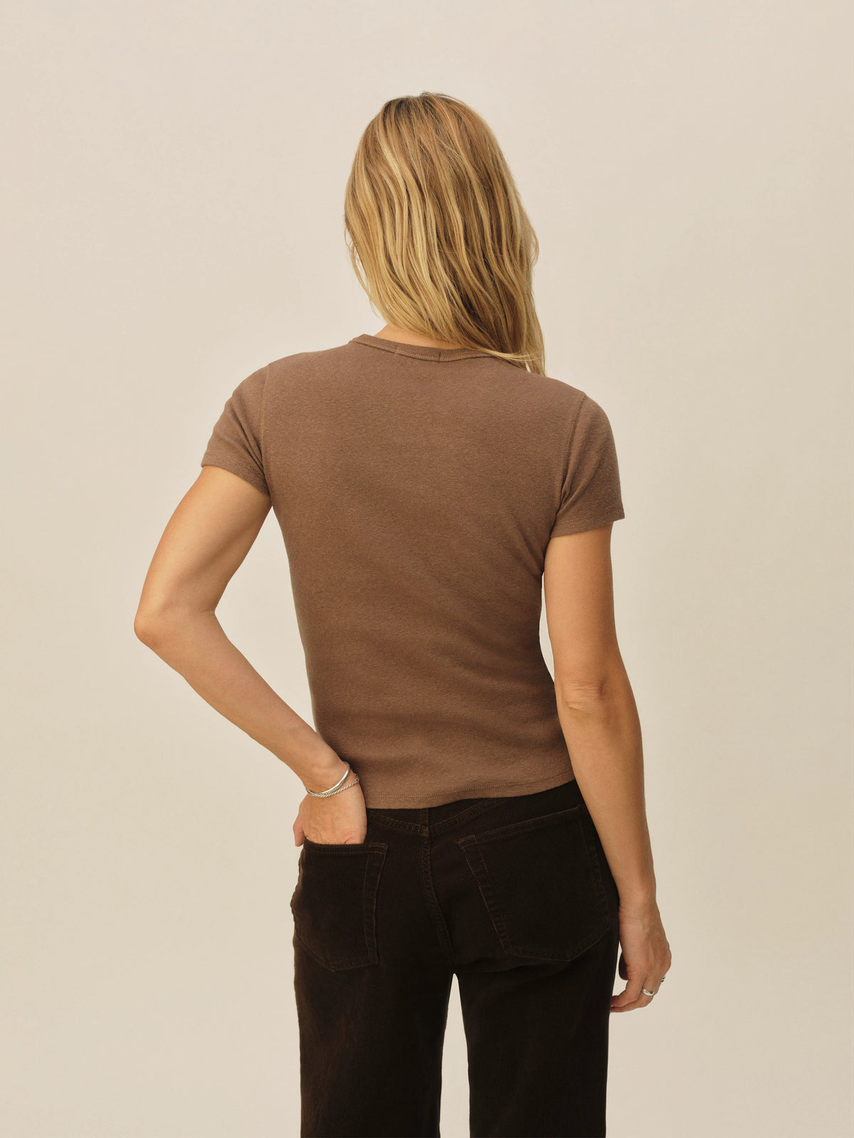 Cocoa Heirloom Rib S/S Tee