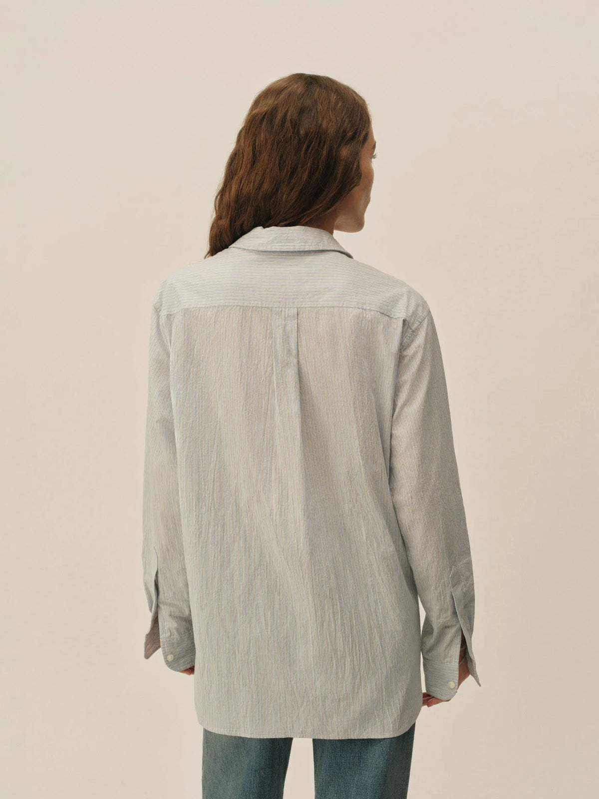 Sea Blue Dock Stripe Mainstay Cotton Shirt