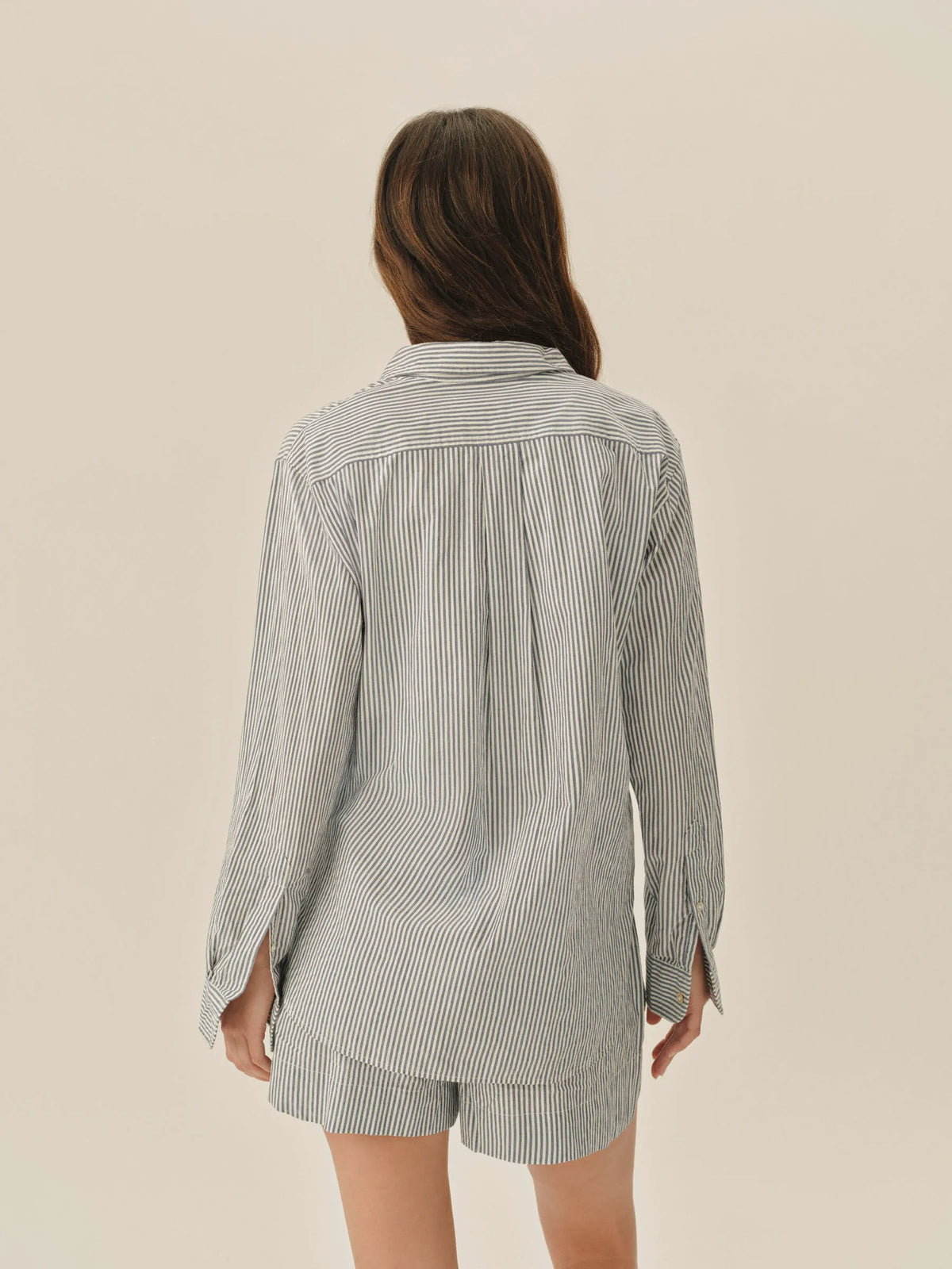Hampton Stripe Blue / White Mainstay Cotton Shirt