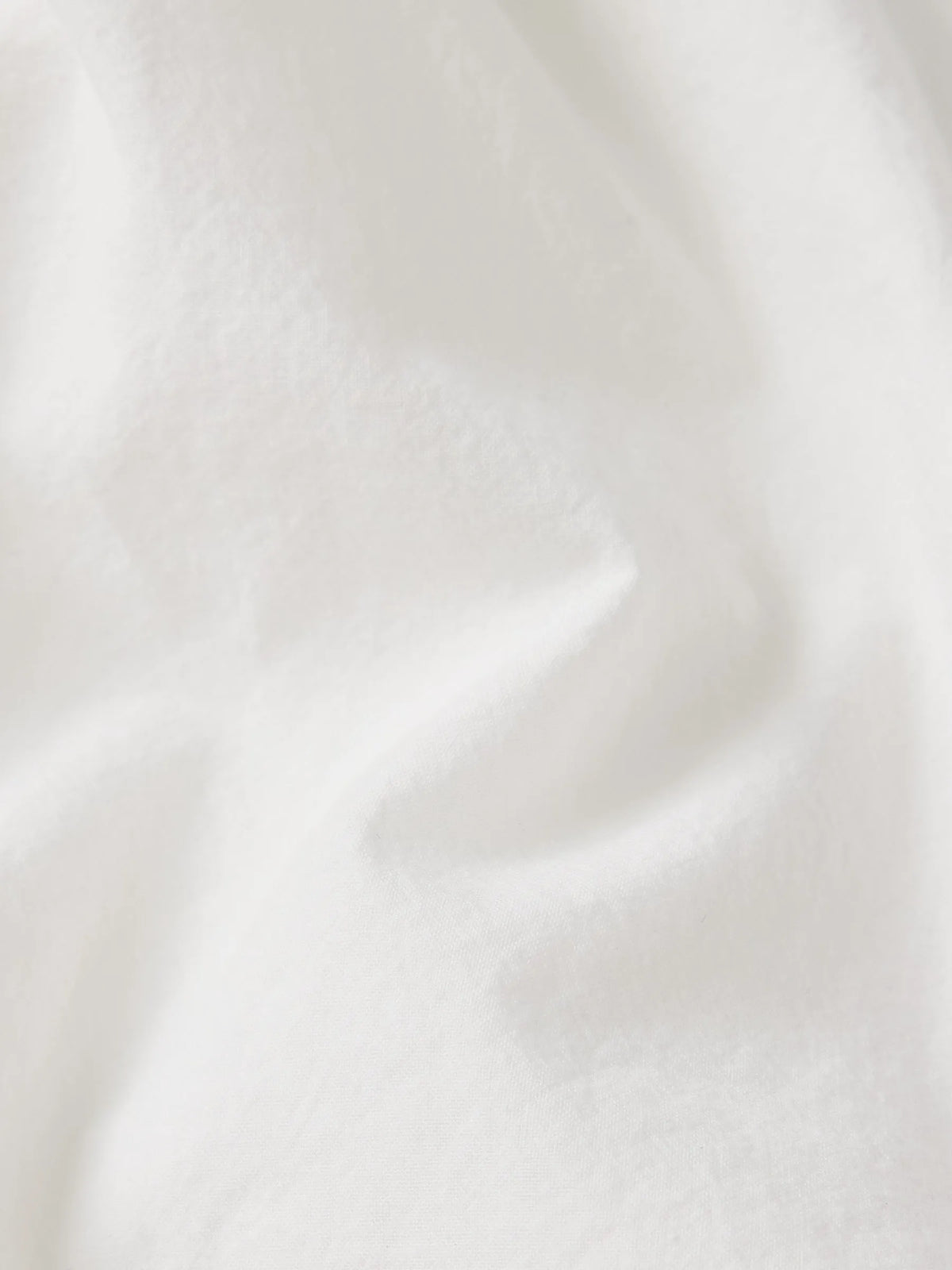 White Mainstay Cotton Cut-Off Long Sleeve Button Down
