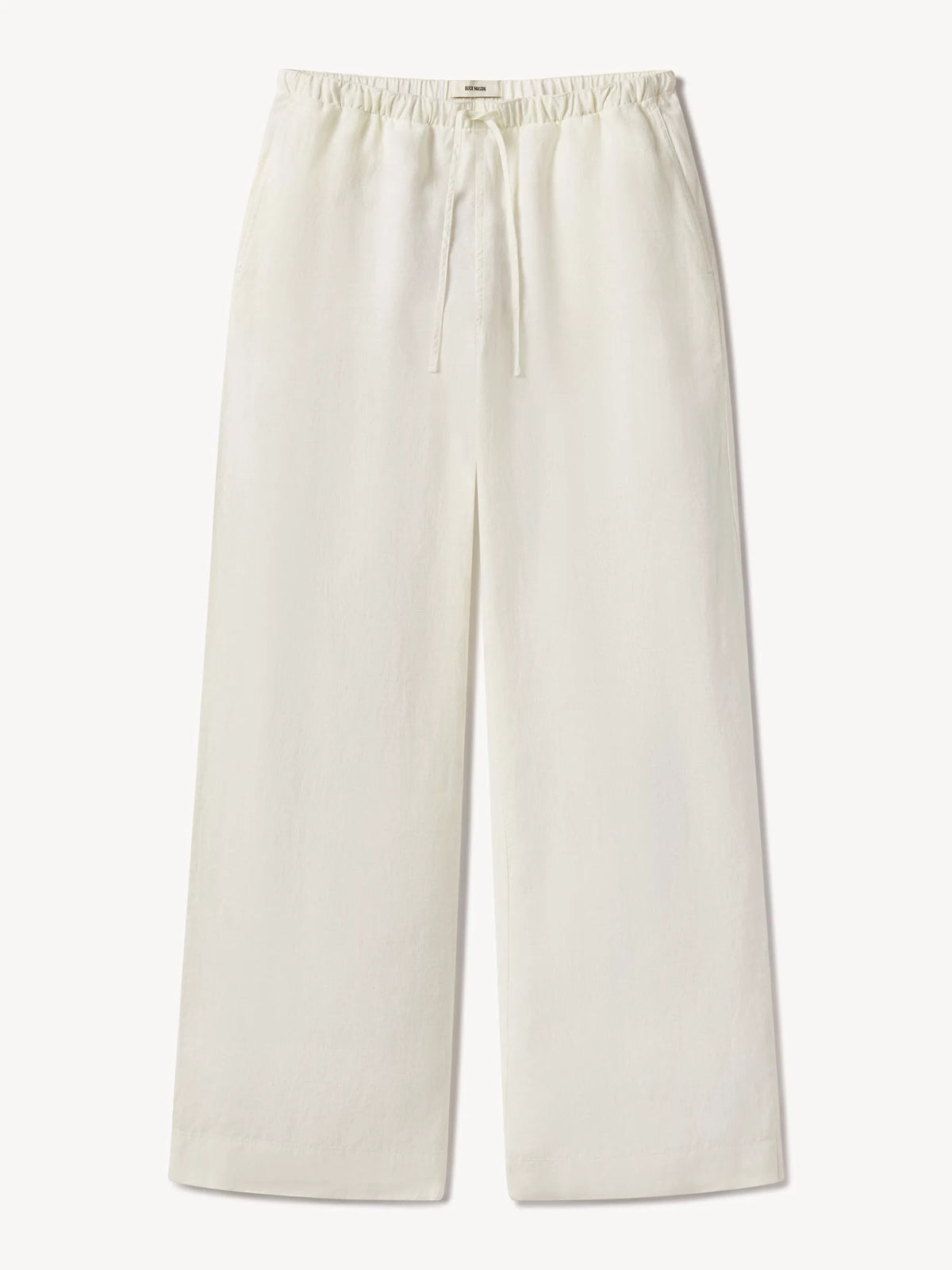 Sea Shell Crosshatch Linen Easy Pant