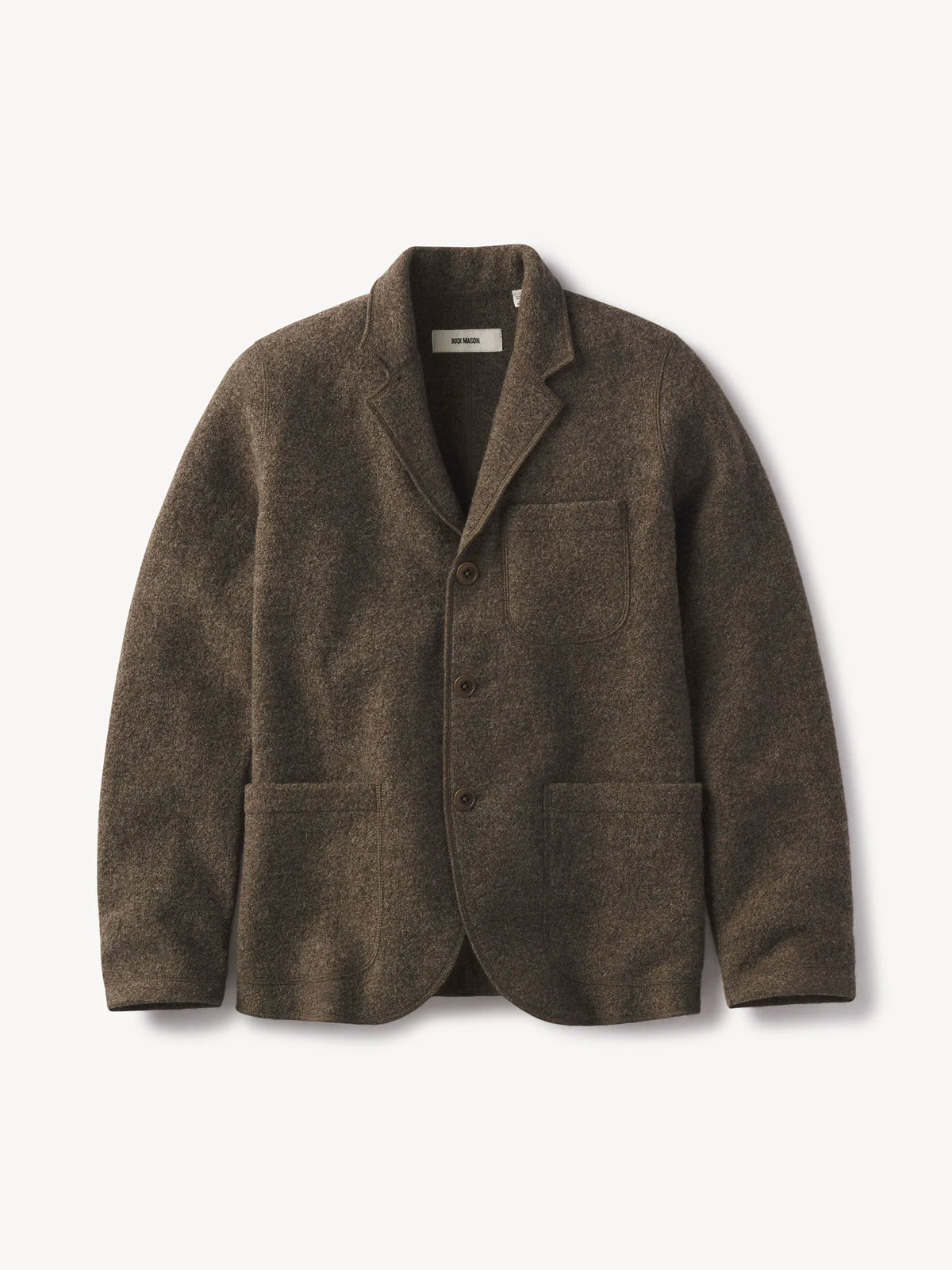 Marled Coastal Bluff Felted Wool Chore Coat