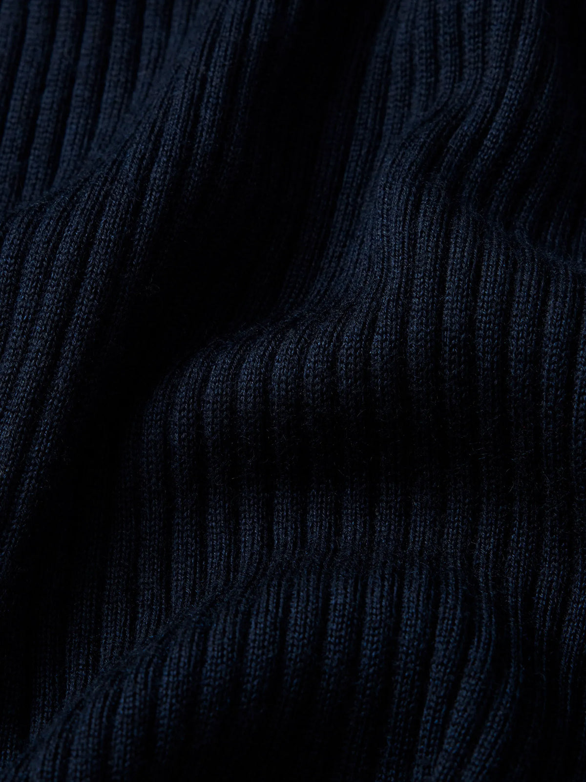 Dark Navy Featherweight Silk Cashmere L/S Crew