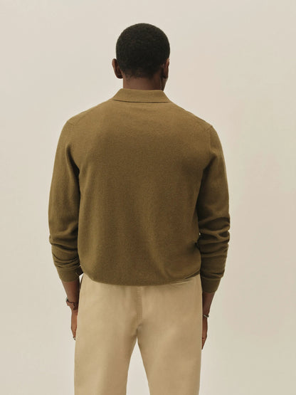 Moss California Cashmere Collared Cardigan