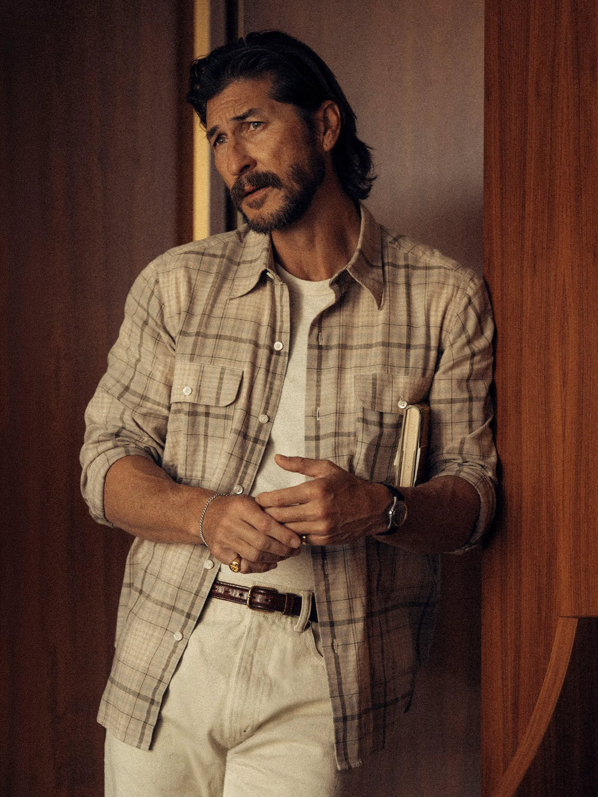 Trail Plaid Breeze Cotton Linen Ls Shirt