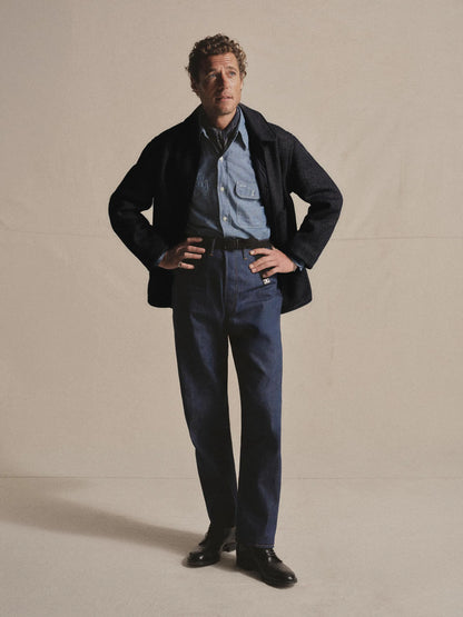 Dark Navy Anatomica Beach Cloth Jacket