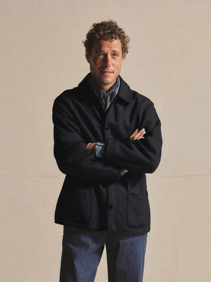 Dark Navy Anatomica Beach Cloth Jacket