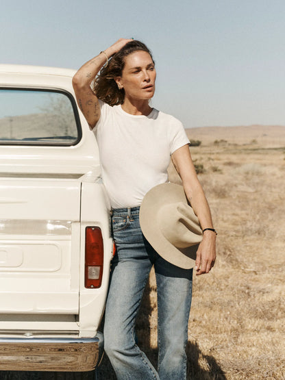 Natural Heirloom Rib S/S Tee