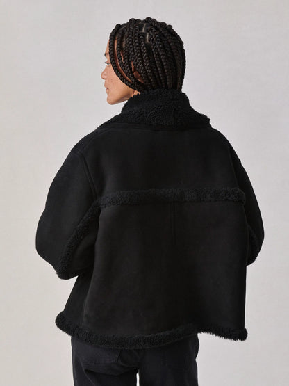 Black Shearling Ranch Jacket