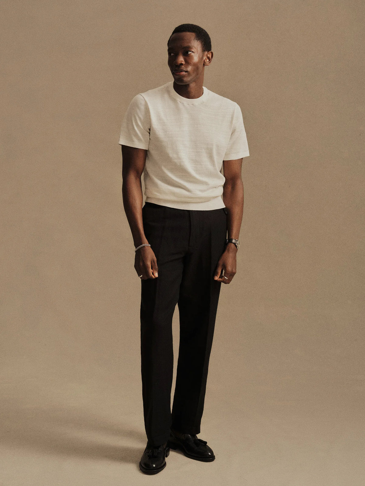Ivory Avalon Knit Classic Tee