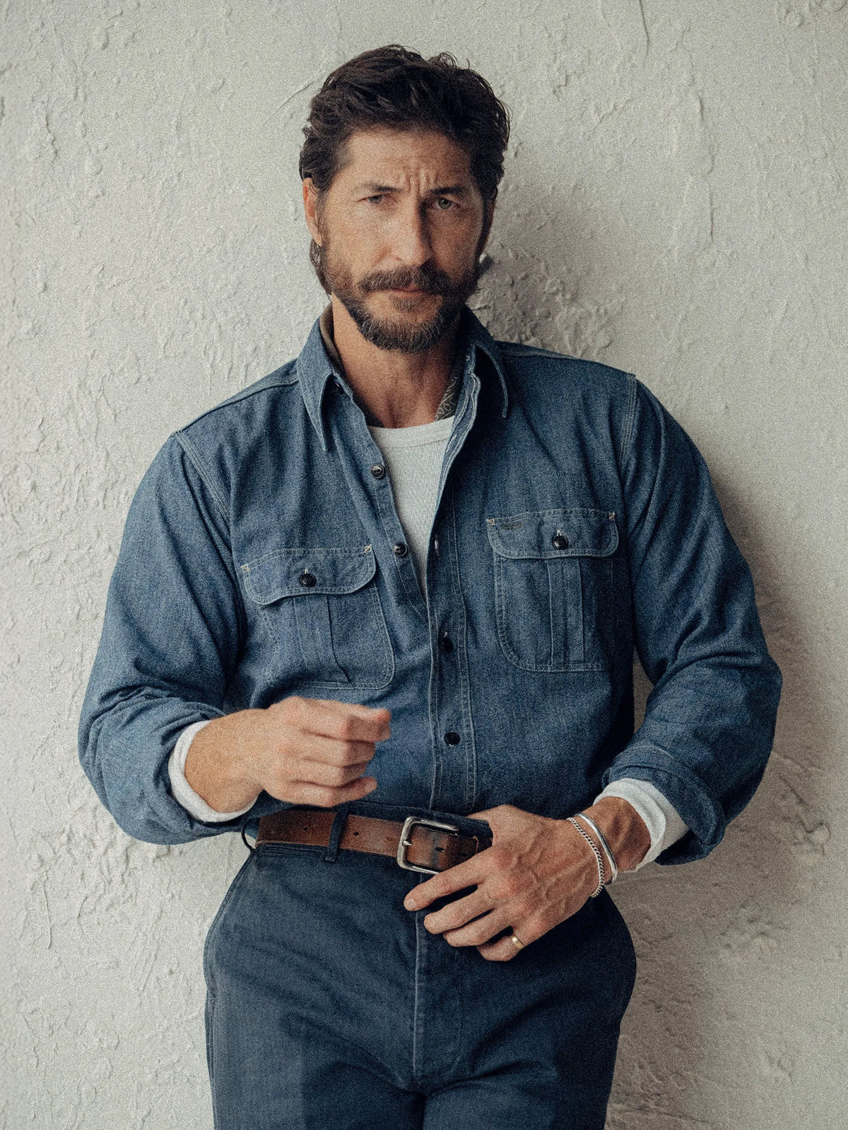 Blue Jaspe Big Yank X Buck Mason Classic Work Shirt