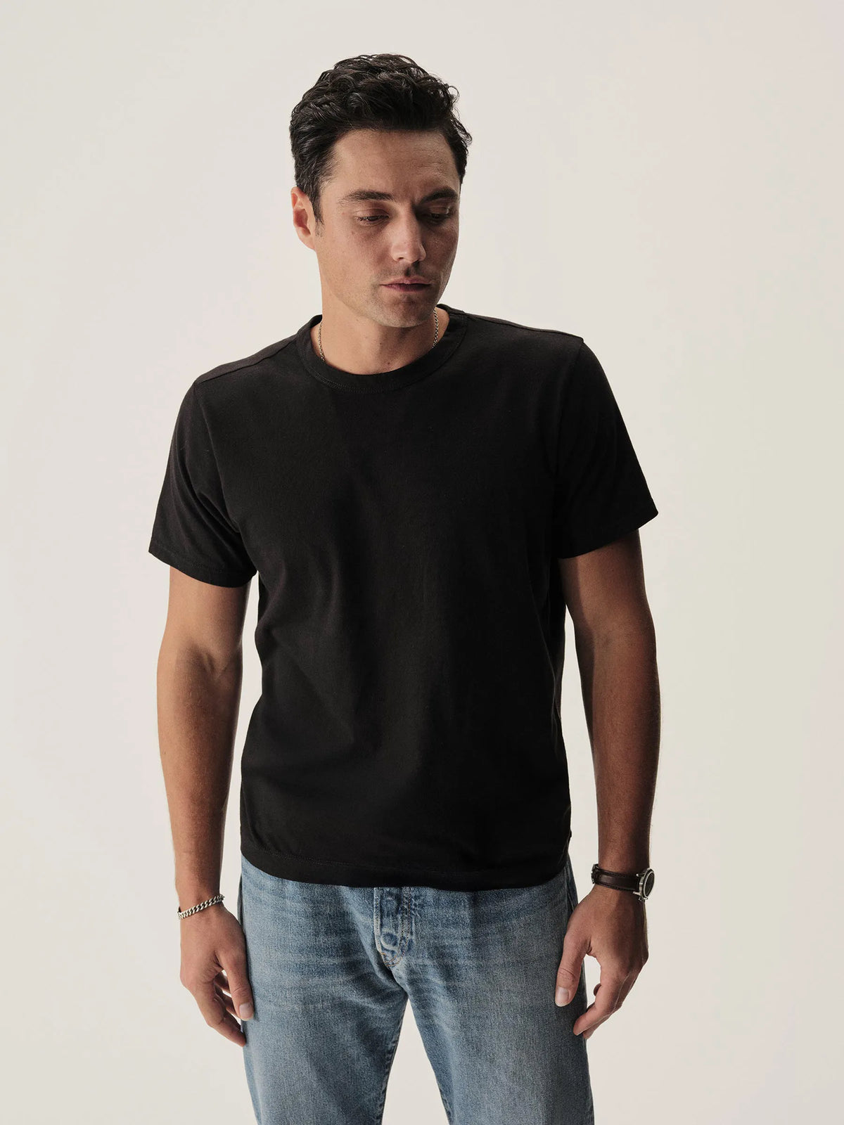 Black Pima Classic Tee