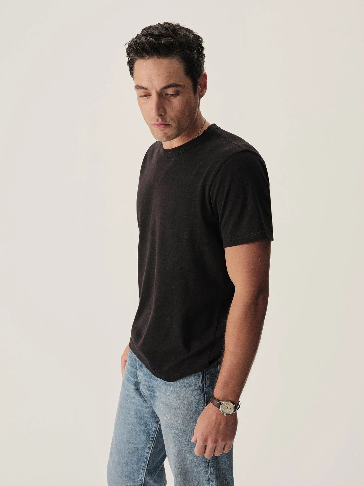 Black Pima Classic Tee