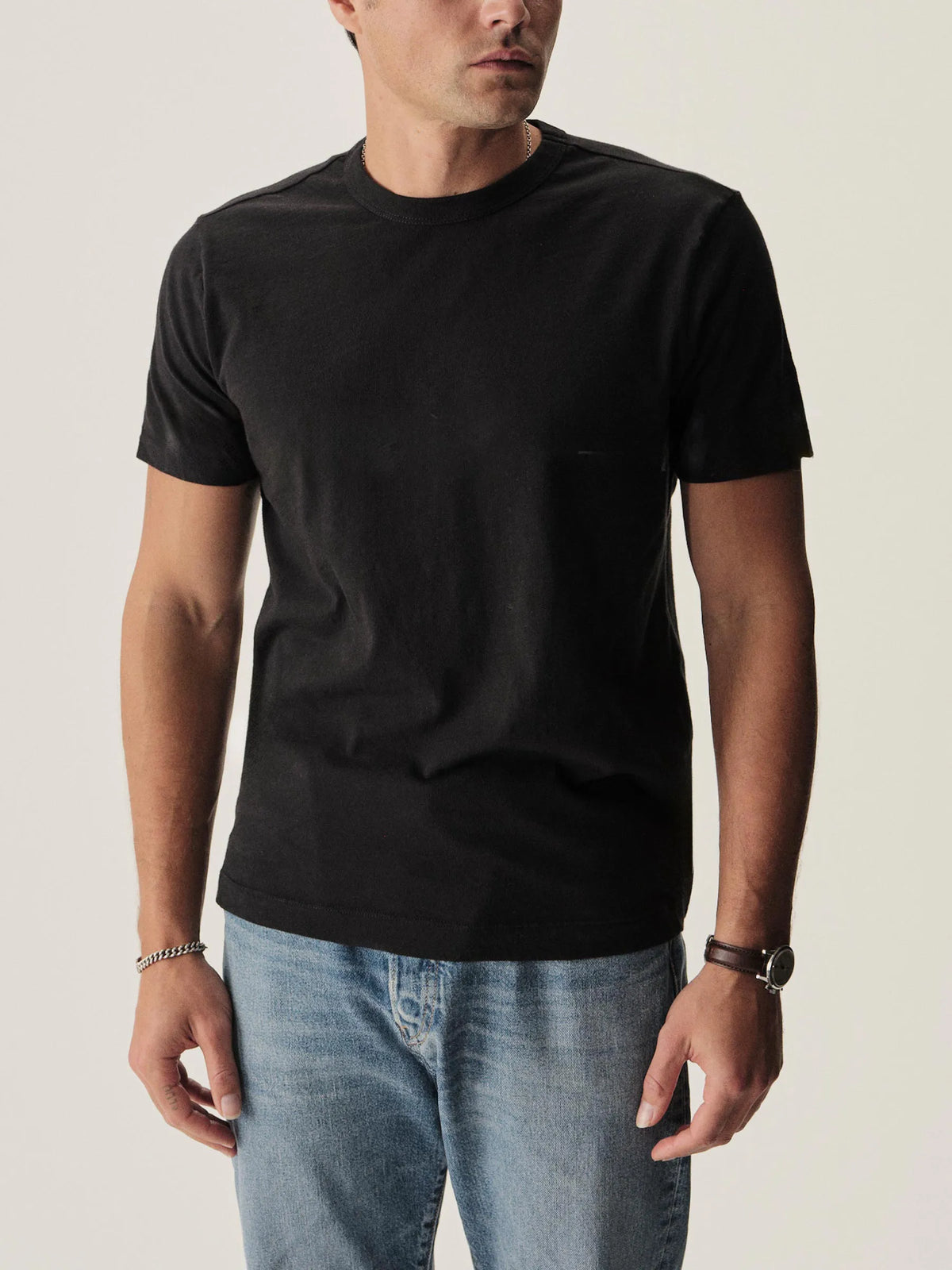 Black Slub Classic Tee