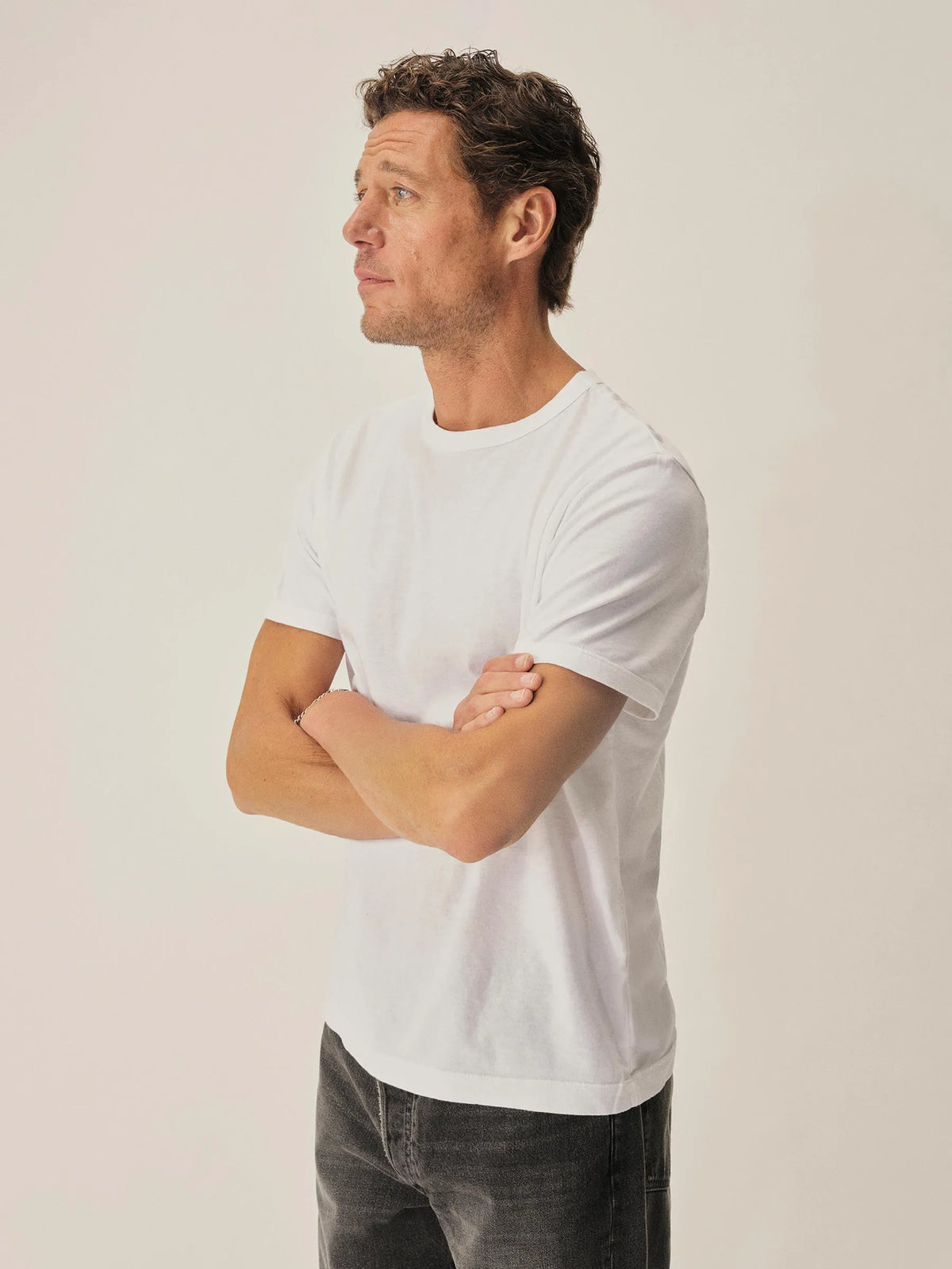 White Slub Classic Tee