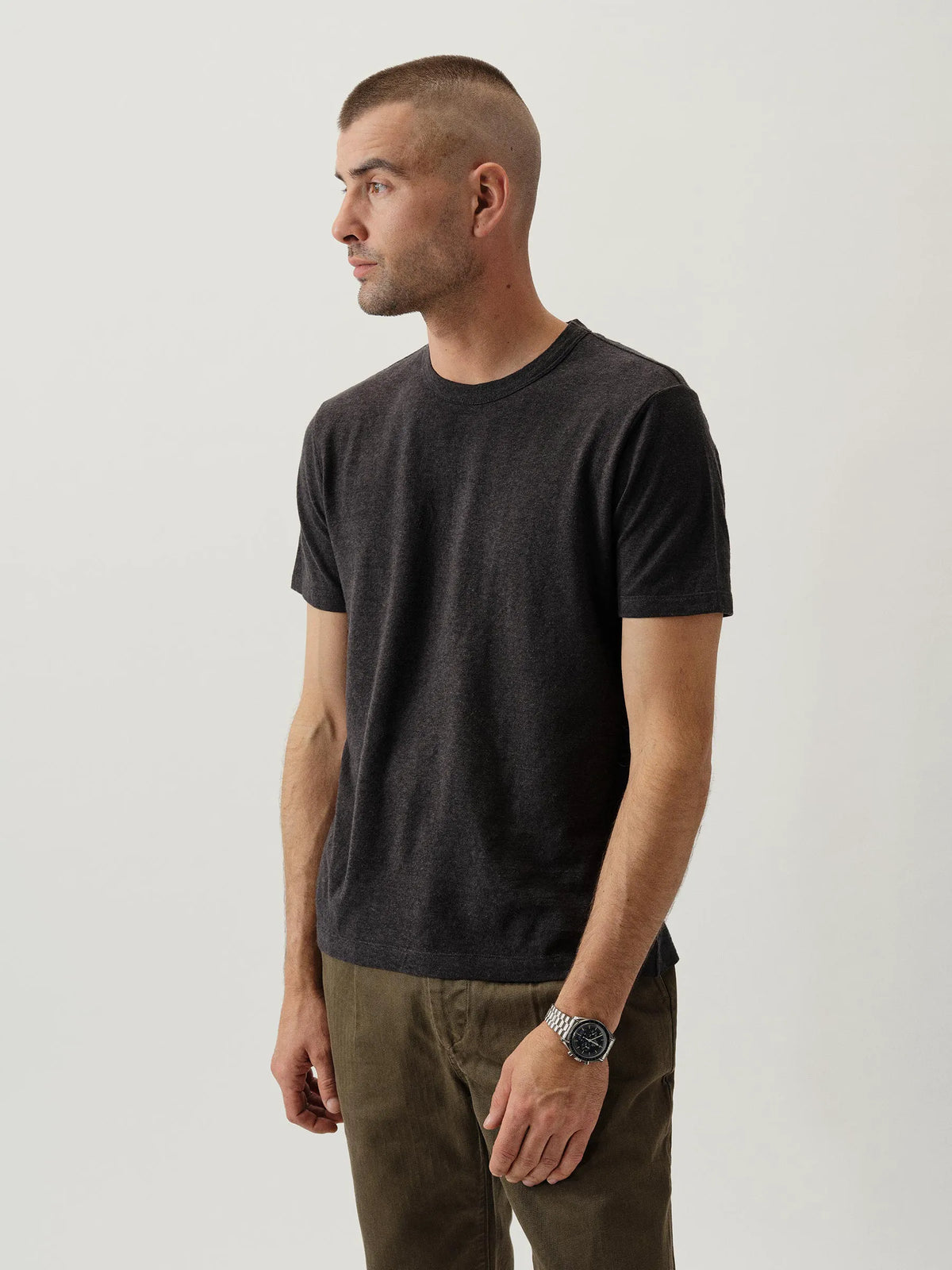 Faded Black Yuma Hemp Cotton Classic Tee