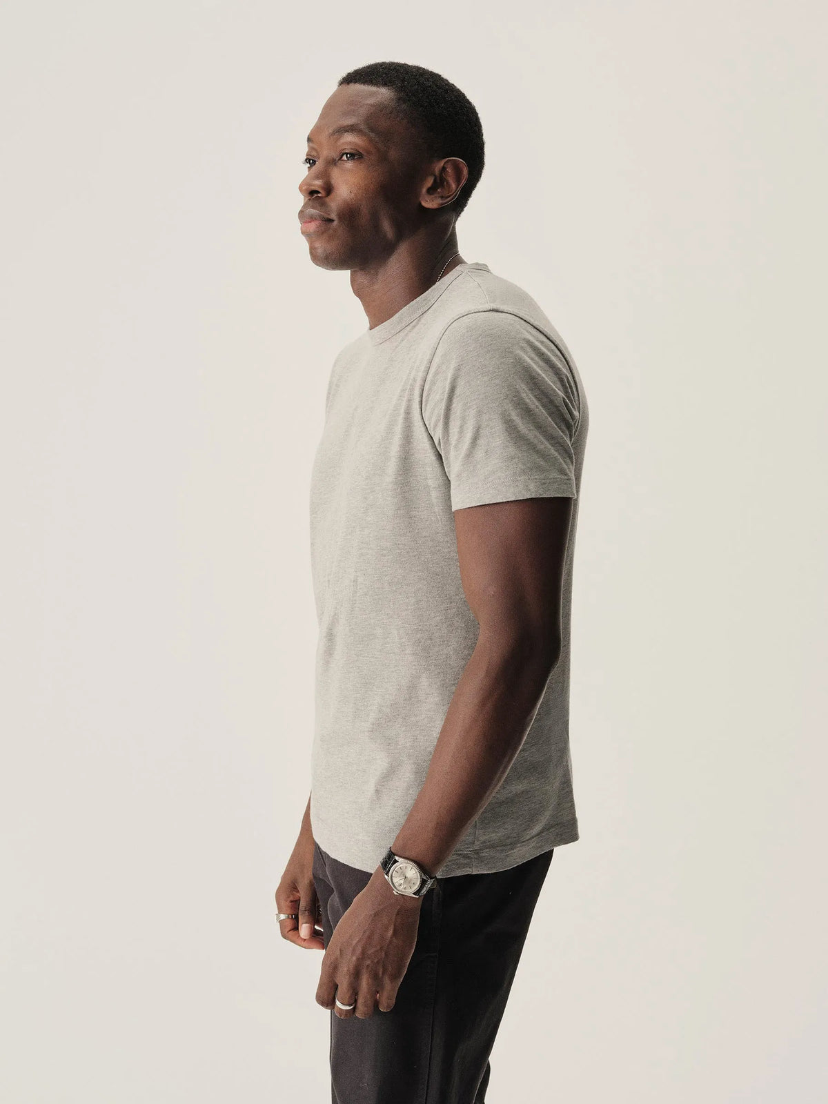 Heather Grey Pima Classic Tee