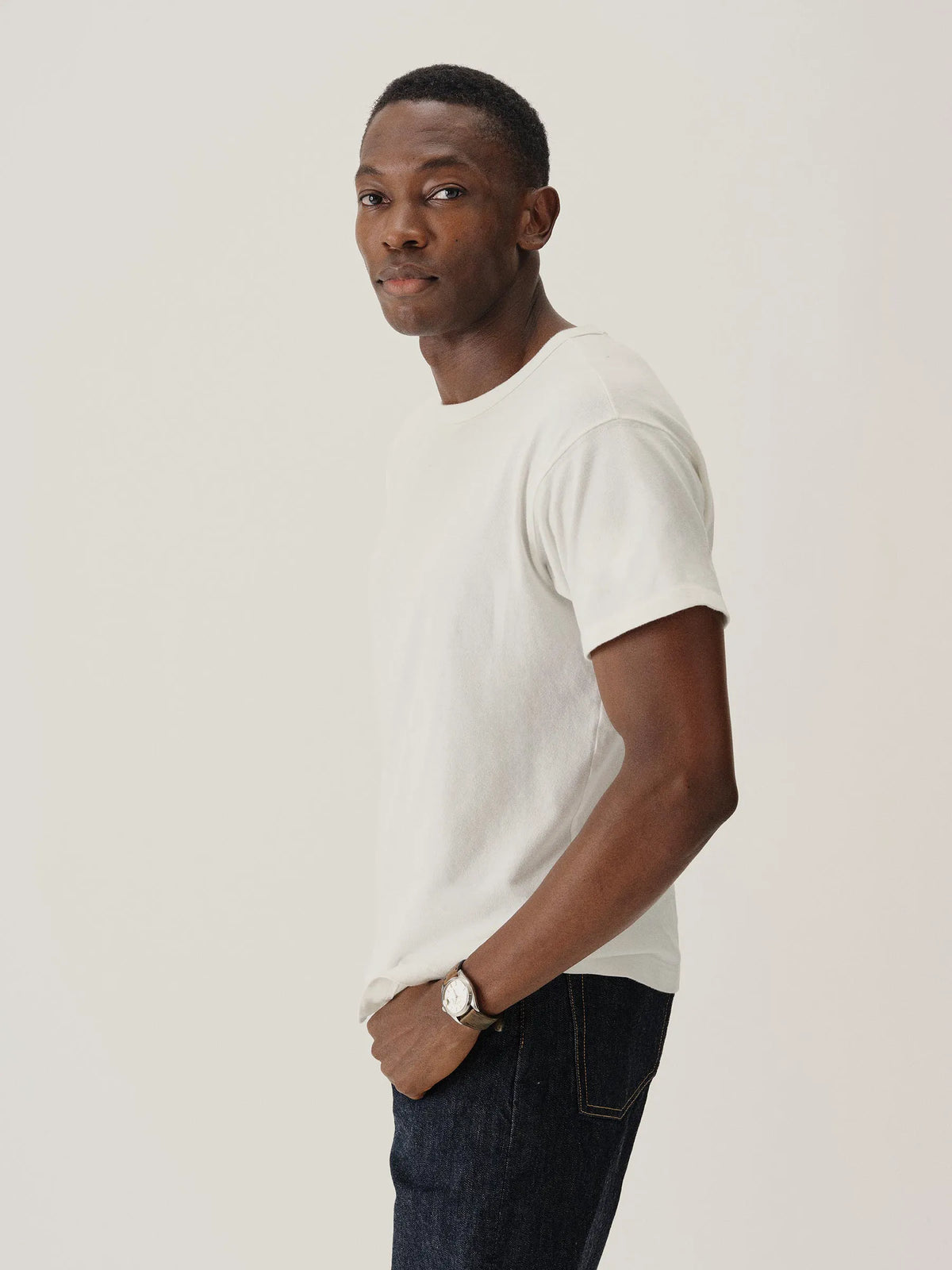 White Toughknit Classic Tee