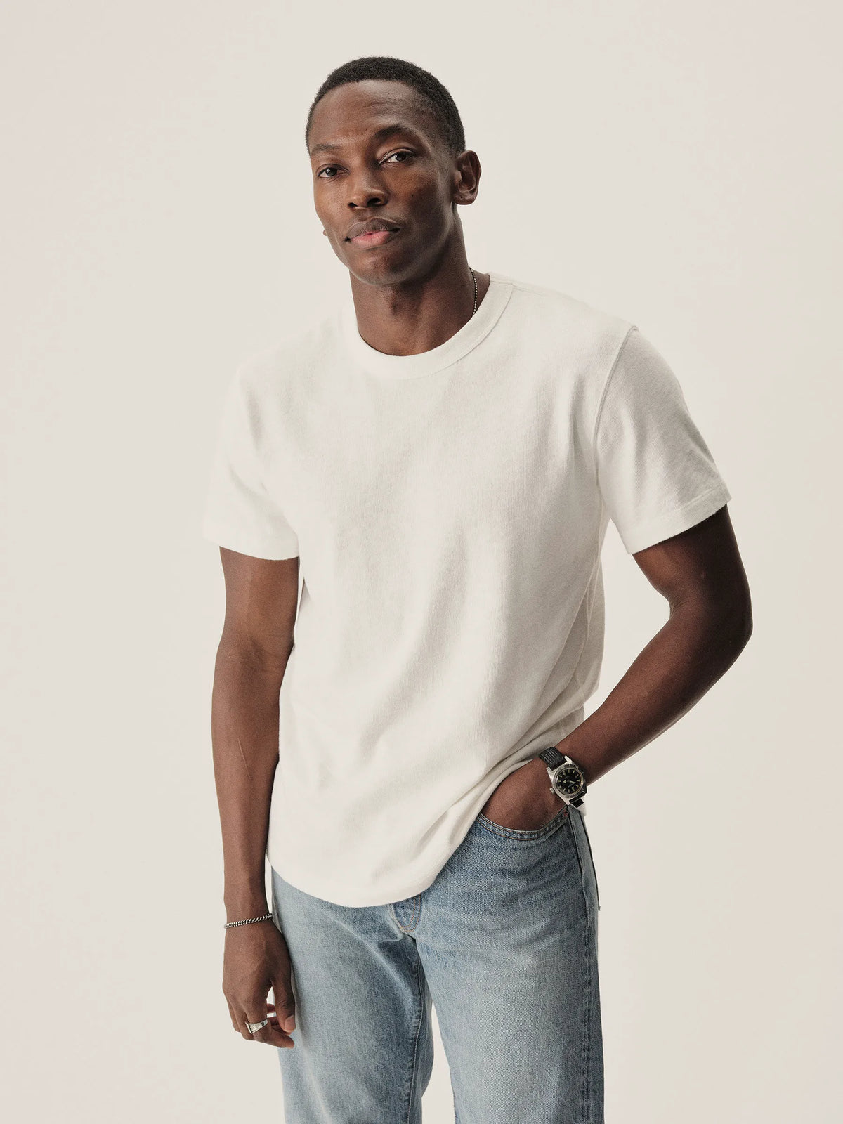 White Field-Spec Cotton Heavy Tee