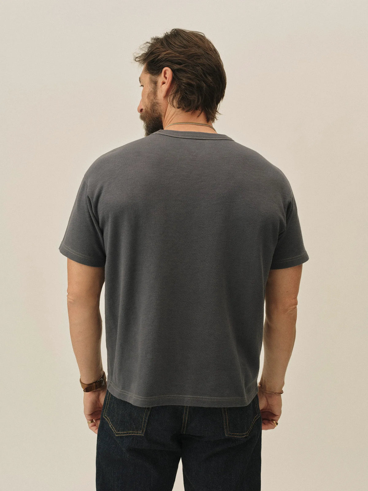 Petrol Blue Field-Spec 90S Boxy Heavy Tee