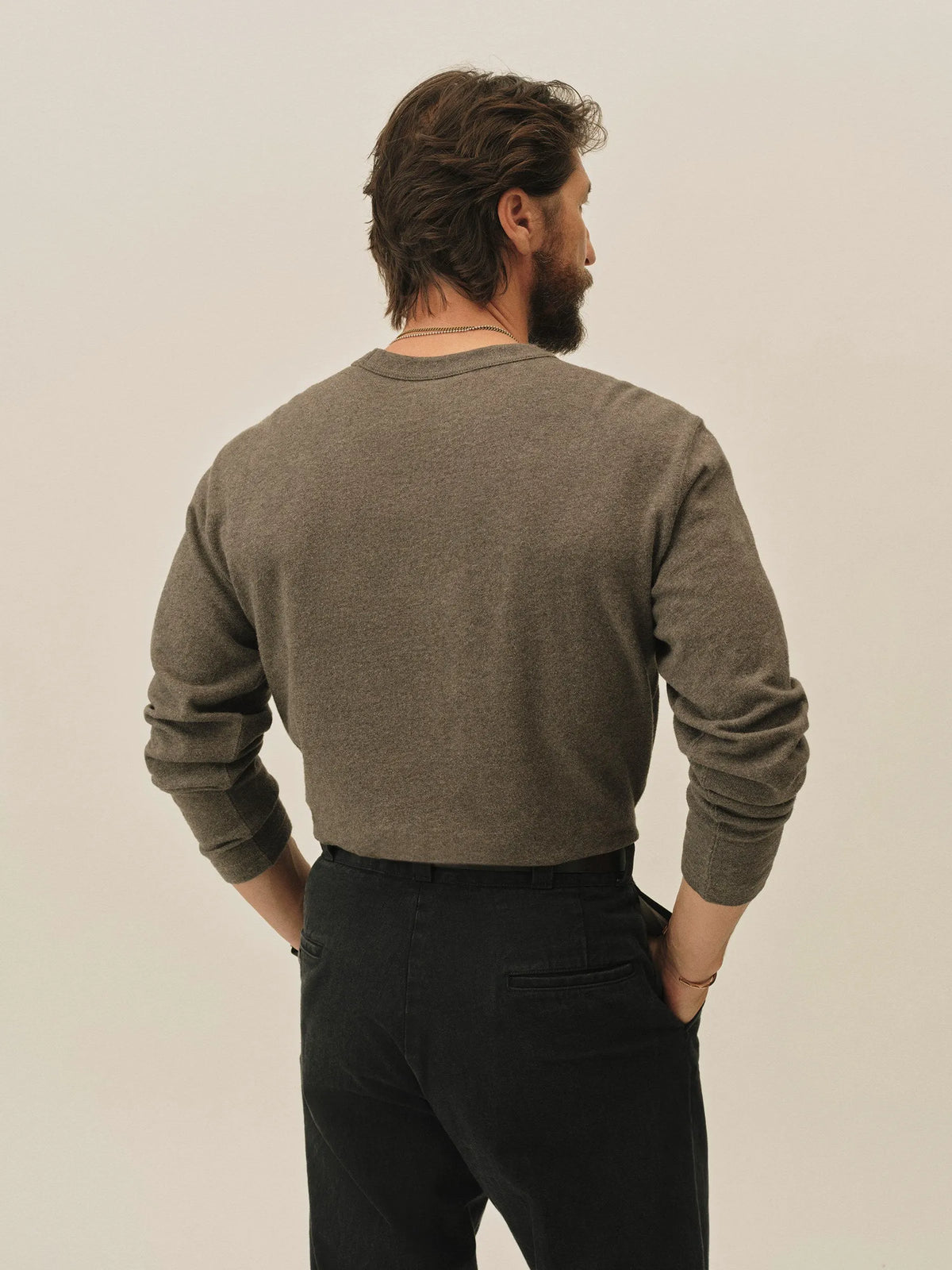 Heather Charcoal Field-Spec Rugby Crew
