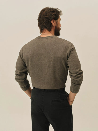 Heather Charcoal Field-Spec Rugby Crew