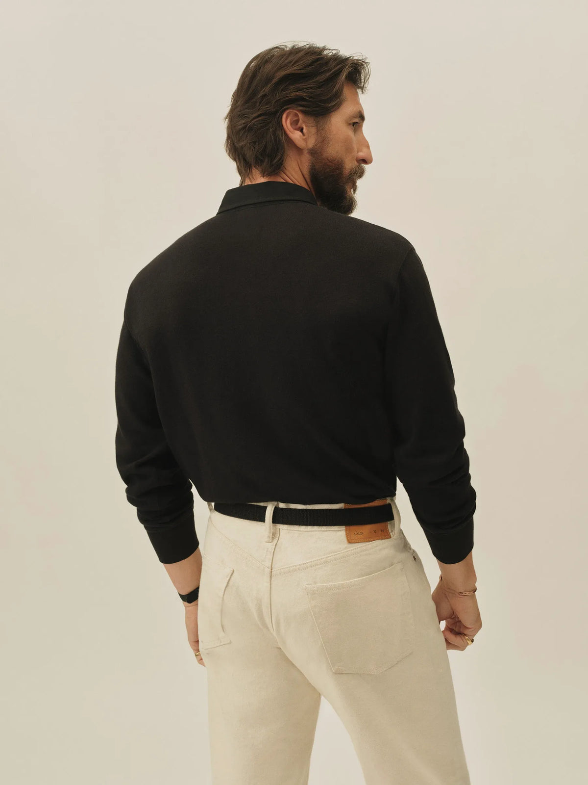 Black Field-Spec Rugby Polo