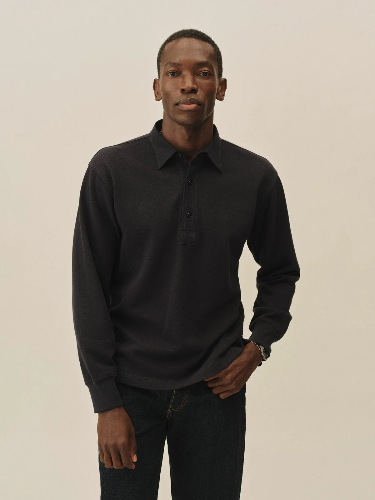 Dress Navy Field-Spec Rugby Polo