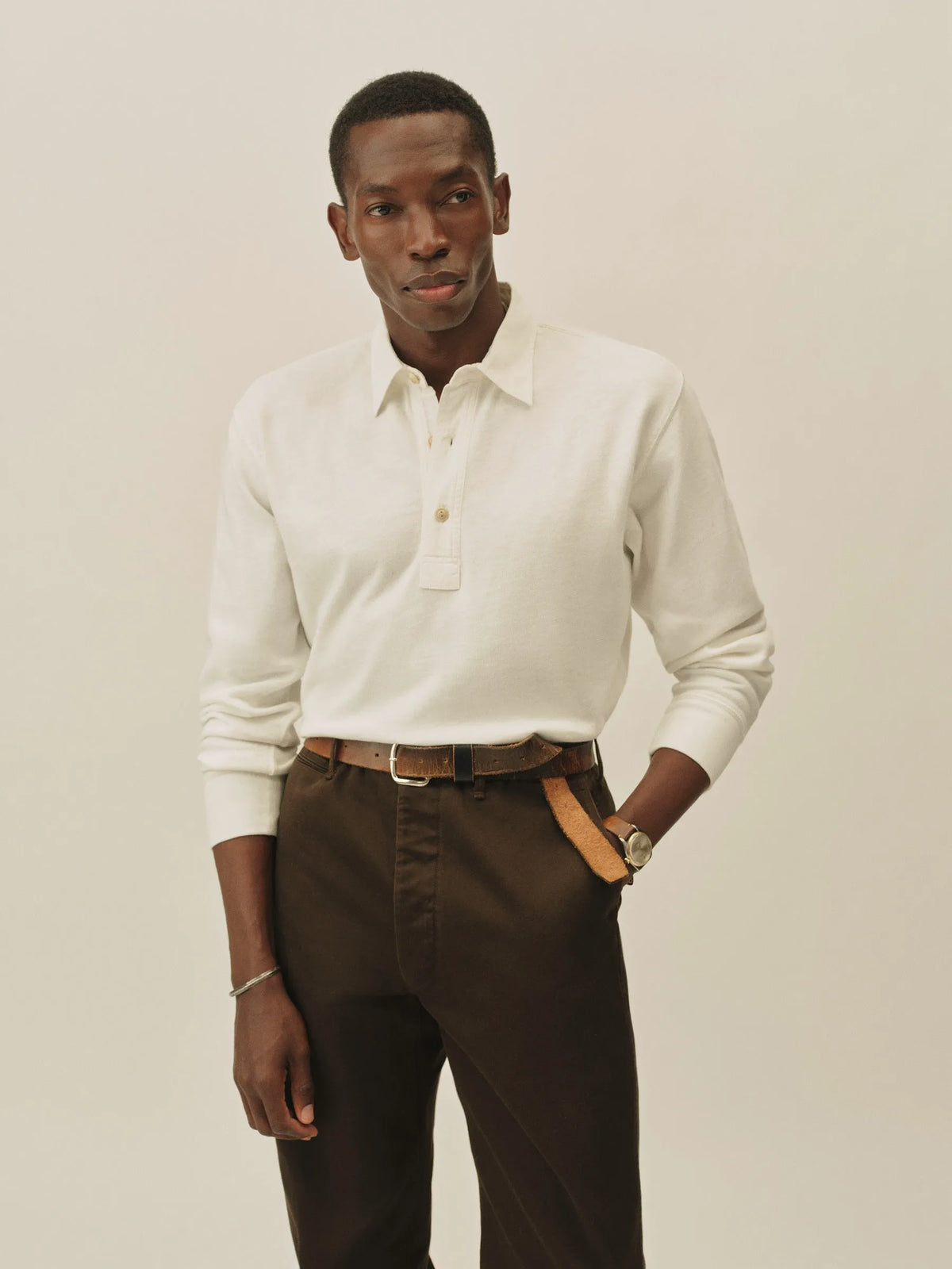 White Field-Spec Rugby Polo