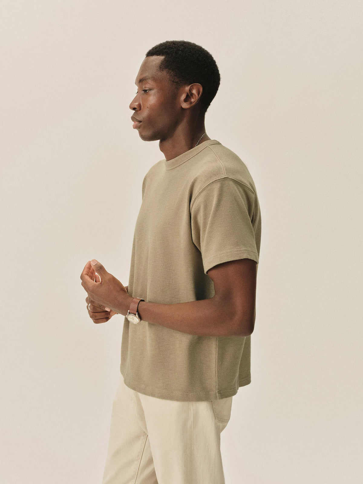 Desert Grass Field-Spec 90S Boxy Heavy Tee