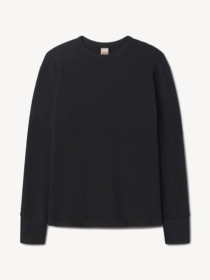Vintage Black Toughknit Thermal L/S Crew