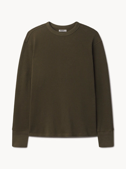 Field Olive Toughknit Thermal L/S Crew