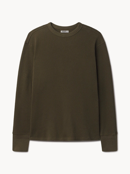 Field Olive Toughknit Thermal L/S Crew