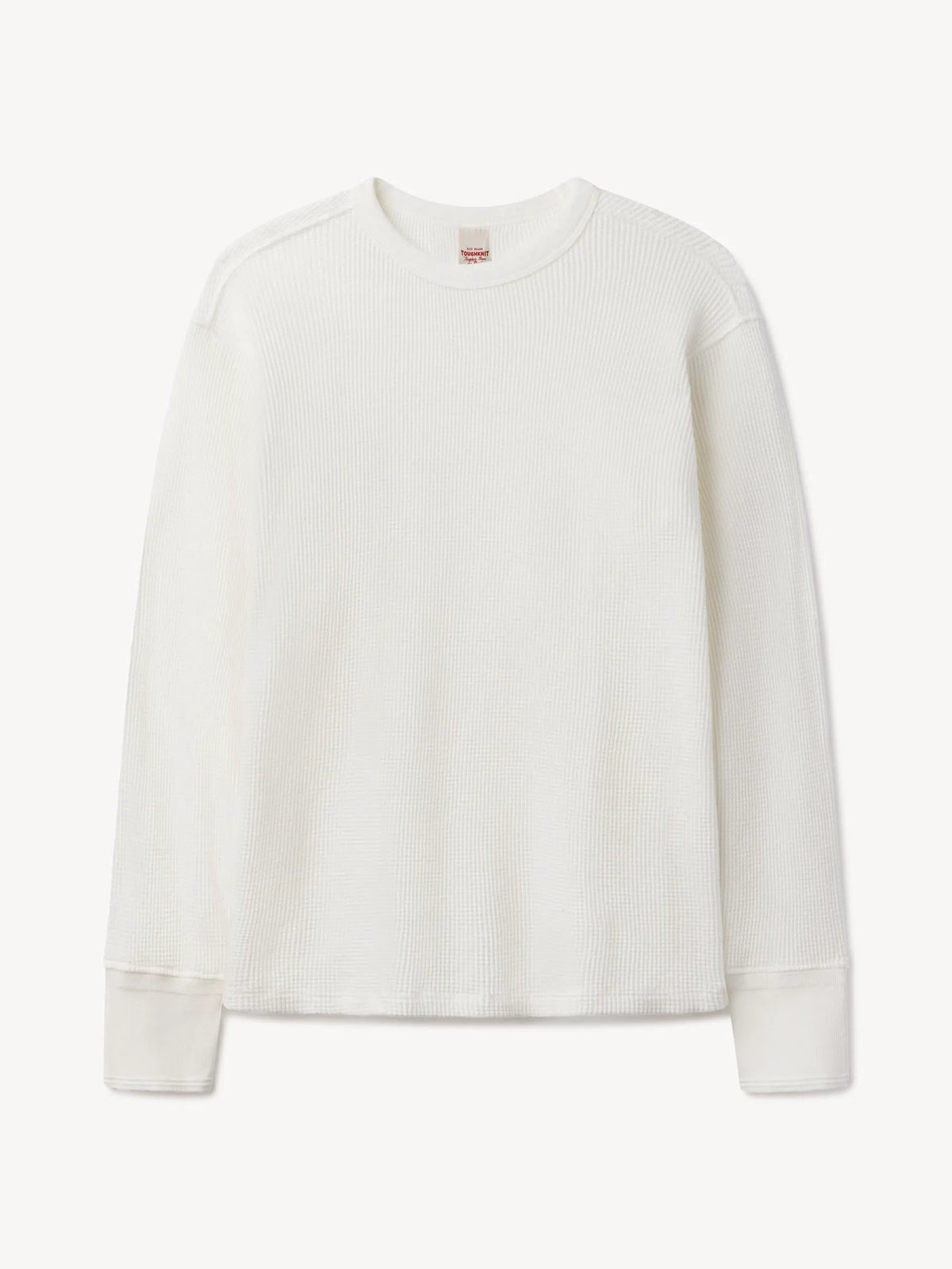 White Toughknit Thermal L/S Crew