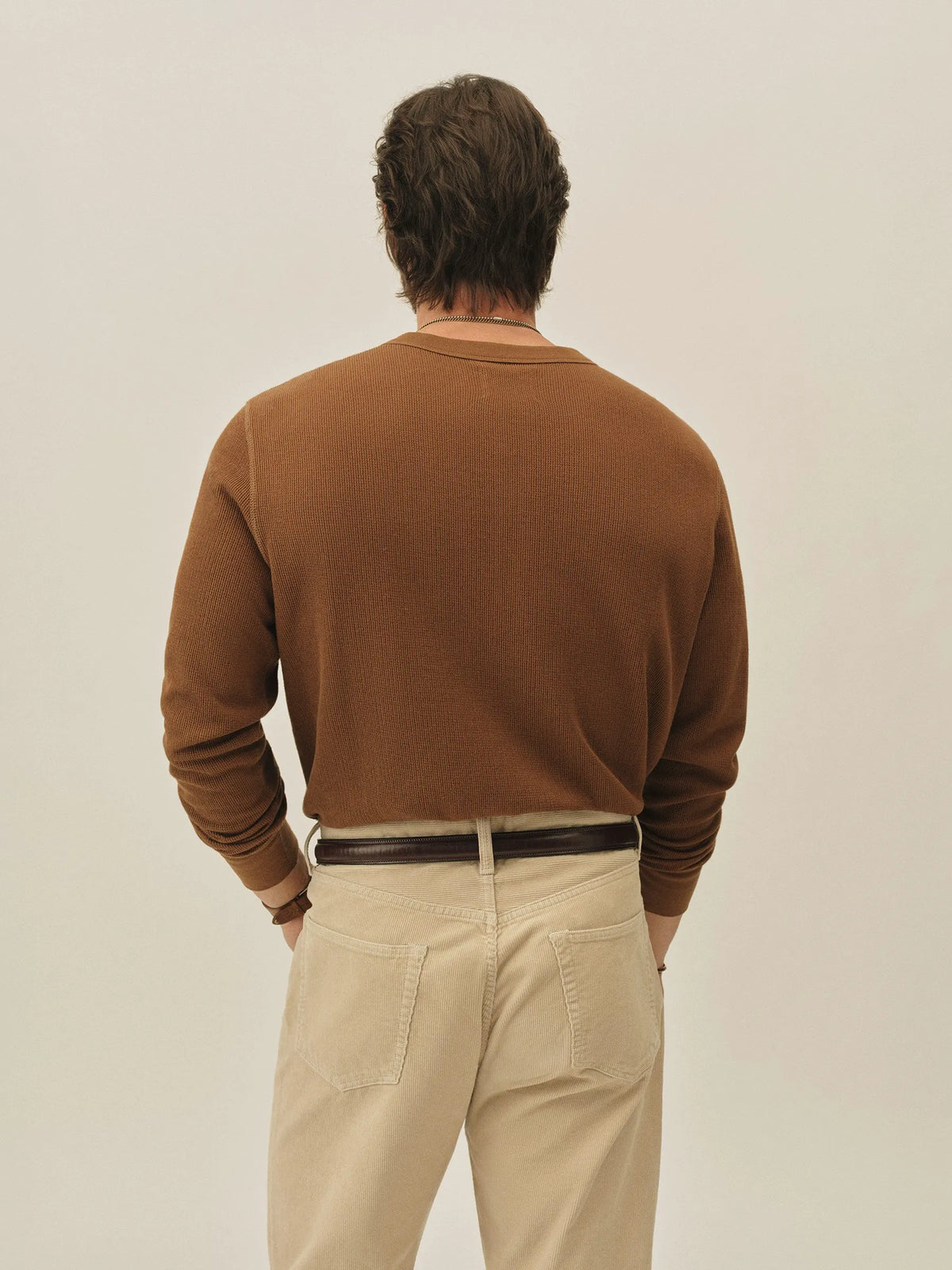 Cacao Vintage Thermal Henley