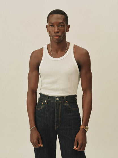 White Slingshot Cotton Tank