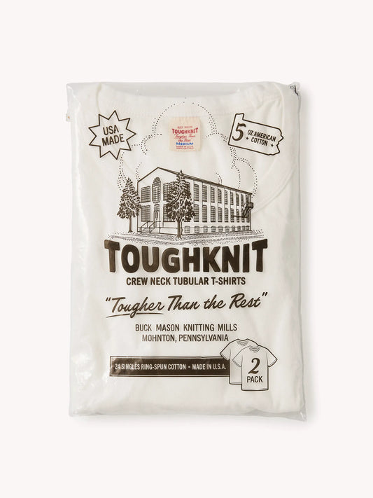 White Toughknit Tubular Tee 2-Pack