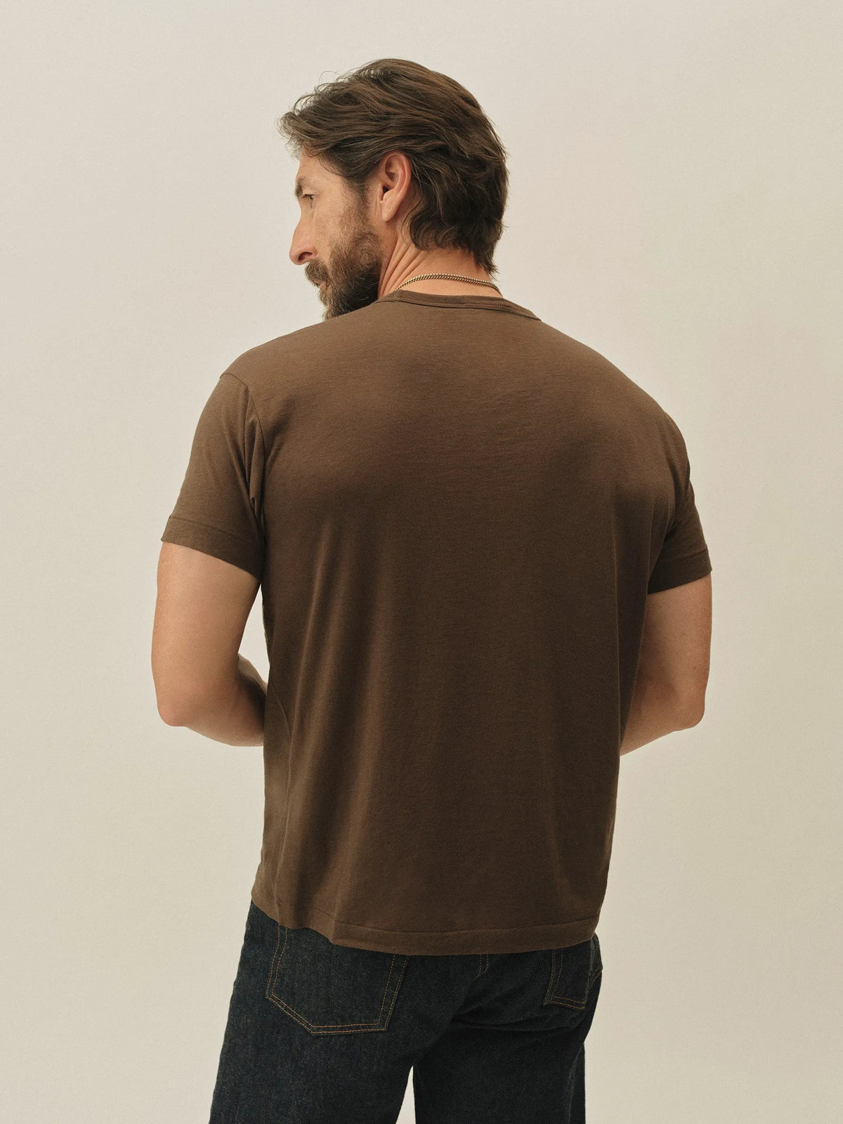 Coffee Japanese Cool Cashmere Knit Tee