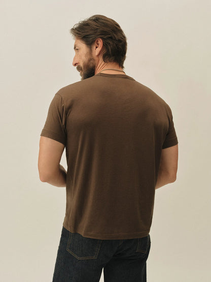 Coffee Japanese Cool Cashmere Knit Tee