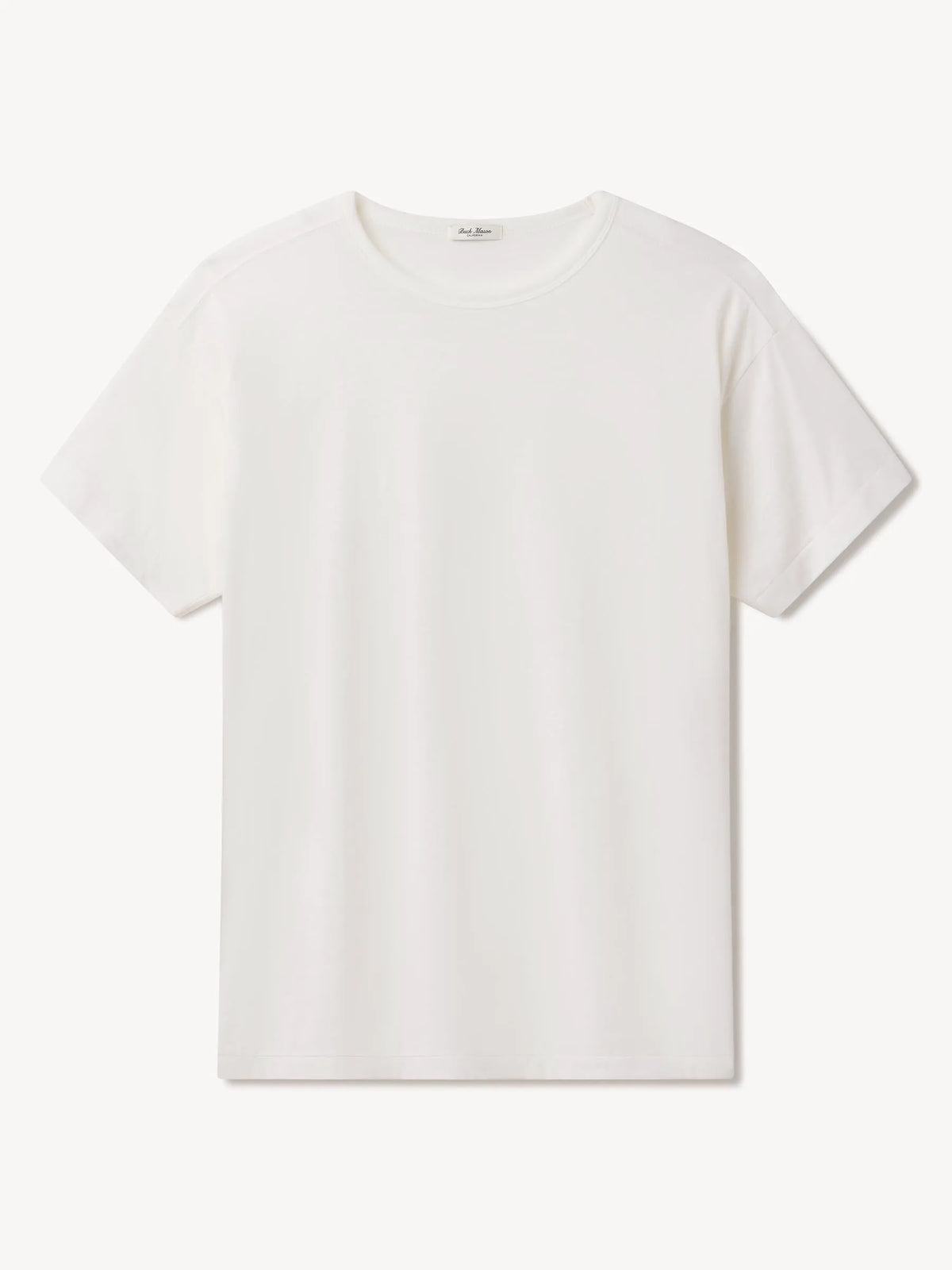 White Japanese Cool Cashmere Knit Tee