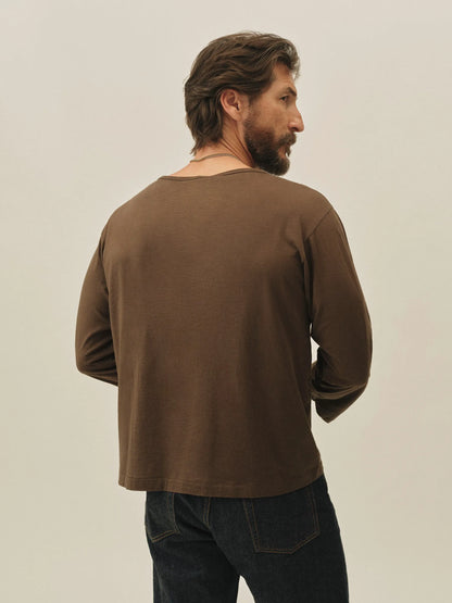 Coffee Japanese Cool Cashmere LS Mariner Tee