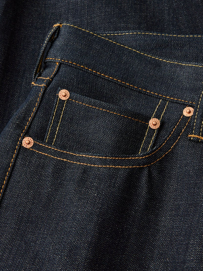 Raw Japanese Selvedge Full Saddle Jean