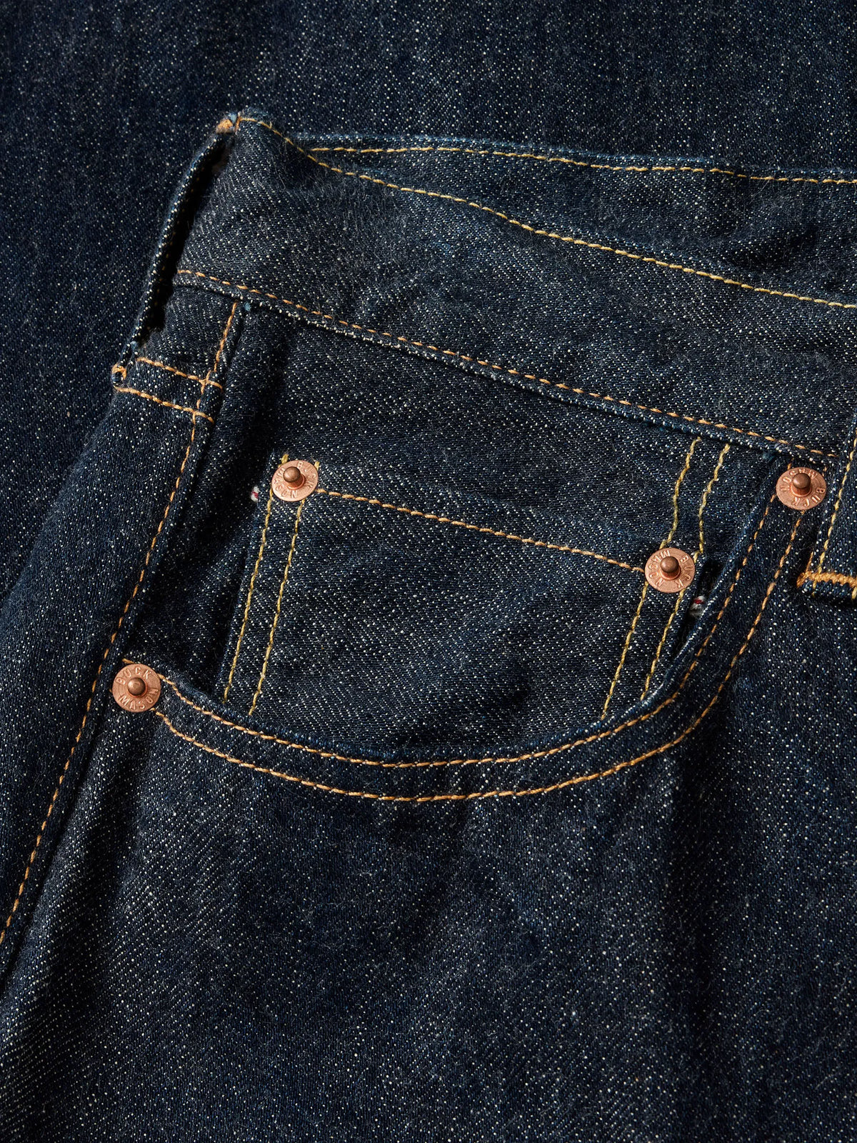 D018 Japanese Loomstate Selvedge Full Saddle Jean