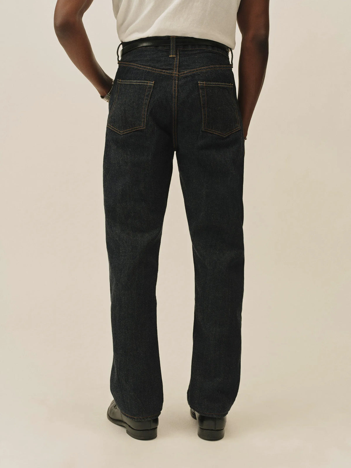 D018 Japanese Loomstate Selvedge Full Saddle Jean