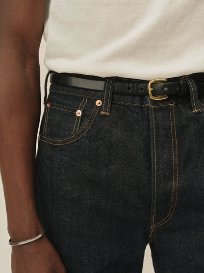 D018 Japanese Loomstate Selvedge Full Saddle Jean